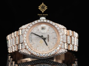 Reloj Automático de Lujo para Hombre con Cielo Estrellado y Calendario con Incrustaciones de Diamantes, Elegante y de Alta Gama para Hombres Atractivos - Product Image 6