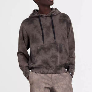 Sweat à capuche pour hommes en coton mélangé de base surdimensionné de haute qualité lavé à la pierre et à l'acide nouvelle arrivée sur mesure - Product Image 5