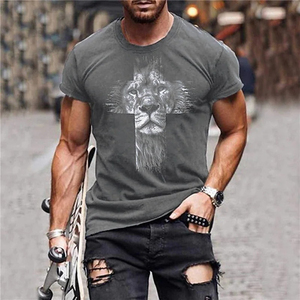 เสื้อยืดคอกลมสำหรับผู้ชายผ้าคอตตอนสำหรับ100% ผลิตตามสั่งขนาดโรงงาน - Product Image 5