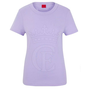 T-shirt à manches courtes pour femmes de haute qualité avec design à col rond écologique et respirant pour le service OEM d'été disponible - Product Image 1