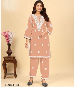 Nouvelle collection d'été pour femmes Kurti avec pantalon assorti pour le bureau et la fête disponible à des prix de gros - Product Image 1