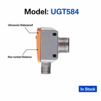 Sensor Ultrasonik UGT584 Tahan Air Presisi Tinggi Tanpa Kontak untuk Pengukuran Jarak Transduser Otomasi Industri