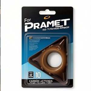Inserto de Torneado Indexable PRAMET ISO TCMT 110202E-FMT8430 con Recubrimiento PVD D.2.8mm, Paquete de 10 - Product Image 2