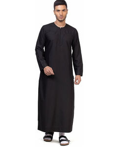 Cuello vuelto Thobe árabe Jubba árabe Thobe árabe Jubbah hombres musulmanes hombres Thobe Jubbah elegante personalizado cuello vuelto - Product Image 3