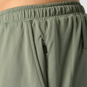 กางเกงขาสั้นออกกำลังกายผู้ชายผ้าเนื้อแน่น พร้อมโลโก้สั่งทำ เอวยางยืด แห้งเร็ว มีกระเป๋าซิป สำหรับฤดูใบไม้ผลิ - Product Image 6