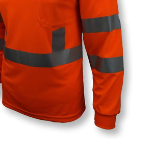 เสื้อยืดโปโลแขนยาวสะท้อนแสงทำจากผ้าฝ้าย100% เสื้อยืดโลโก้ตามสั่ง - Product Image 5