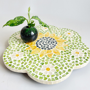 Bandeja de Mesa Art Deco con Mosaico de Nácar Premium, Decoración de Hogar de Lujo, Bandeja para Servir en Bodas, Tamaño y Forma Personalizables, para Restaurante - Product Image 5