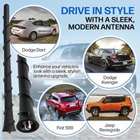 Pour Dodge Avenger Dart Durango Journey Nitro Fiat 500 Jeep Compass Cherokee Grand Liberty Renegade Chrysler Voiture FM Vertical