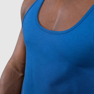 Custom Logo Streetwear Oversize Blank <b>Cropped</b> Tank <b>Top</b> Heavyweight Cotton Drop Shoulder Boxy Fit Tank <b>Top</b> For <b>Men</b> - Product Image 4