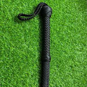 Fouet d'équitation en cuir de vache à 12 tresses, léger, avec poignée souple, fouet de ventre et de soutien, 6, 8, 10, 12 pieds, vente en gros - Product Image 4