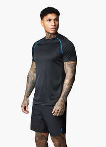 เสื้อยืดวิ่งรัดกล้ามเนื้อผ้าฝ้าย100% สำหรับผู้ชายเสื้อยืดออกกำลังกายรัดรูปสำหรับออกกำลังกายในฤดูร้อน - Product Image 3