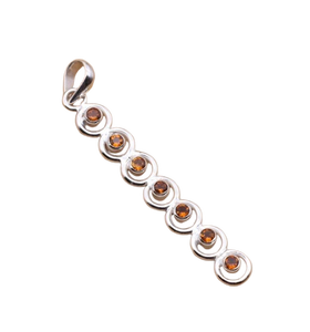 Citrine Gemstone Inde Meilleure Qualité 925 Timbre Bijoux Cadeau De Mariage Parfait pour l'amour 925 Pendentif En Argent Sterling Avec - Product Image 1