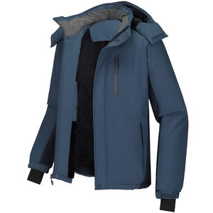 Veste d'hiver pour homme avec logo personnalisé, respirante, chaude, imperméable, capuche amovible, coupe-vent, parka en polaire, veste de pluie - Product Image 1