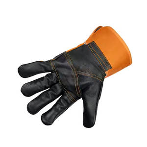 Gants de soudage de protection de haute qualité en cuir de vache fendu isolés en tissu résistant à la chaleur gants de travail de sécurité - Product Image 6