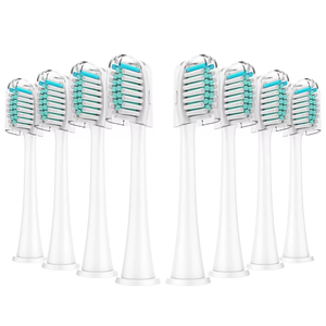 High Quality 8-Pack Premium Clean Replacement <b>Toothbrush</b> <b>Heads</b> for Inline Electric <b>Toothbrushes</b> for Household and Hotel Use - Product Image 1