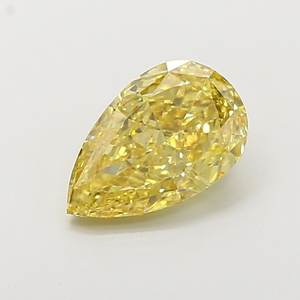 Diamant de laboratoire jaune intense fantaisie de 2,03 ct SI1 en forme de poire - Product Image 1