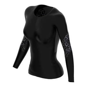 Chemises de compression sublimées pour femmes de haute qualité, design personnalisé, pour la natation et le surf - Product Image 6