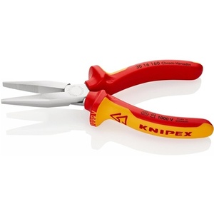 คีมปากยาว KNIPEX ได้รับการรับรองมาตรฐาน VDE ความยาวรวม 160 มม. รุ่นที่ 1 หัวชุบโครเมียม ด้ามจับแบบแบนยาวหลายส่วน - Product Image 4