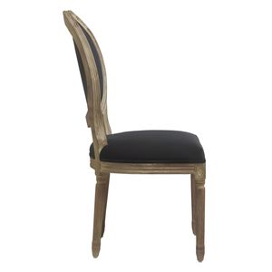 Chaise de salle à manger en bois massif en gros, classique, rembourrée en velours, qualité commerciale, mobilier pour hôtel, restaurant, projet en vrac - Product Image 3