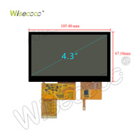Layar LCD TFT 4,3 Inci Kustom 480*272 Antarmuka RGB Modul Layar Sentuh CTP untuk Panel Peralatan Industri