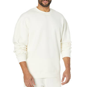 Sudaderas de hombre de gran tamaño Premium fabricación al por mayor servicios OEM sudaderas de hombre de color sólido fabricación personalizada - Product Image 4