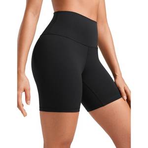 Shorts Deportivos de Cintura Media para Mujer, Elásticos, 100% Algodón, Tipo Bermuda, Levanta Glúteos, para Yoga, Gimnasio, Running, Fitness, Transpirables, de Secado Rápido - Product Image 1