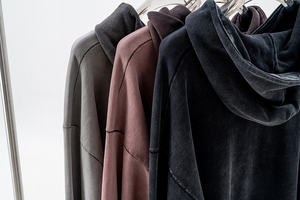 Sudadera con capucha lavada Vintage Unisex 100% algodón ropa de calle de peso pesado Sudadera con capucha de gran tamaño lavado con ácido sudaderas con hombros caídos en blanco para hombres - Product Image 2