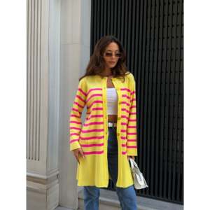 Cardigan en tricot - Jaune - Product Image 1