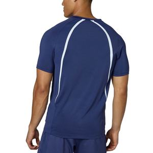 T-shirt de sport pour homme, coupe ajustée, extensible 4 directions, séchage rapide, tailles personnalisées, vente chaude, fabrication OEM ODM - Product Image 5