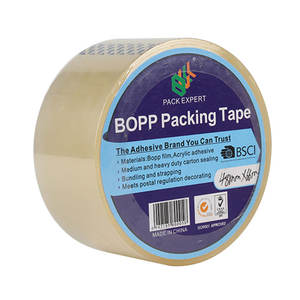 Rouleau de ruban d'emballage en plastique acrylique, ruban adhésif Opp - Product Image 1