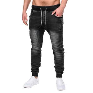 Jean en denim tissé pour homme OEM, coupe personnalisée, délavage, vente en gros, haute qualité, streetwear décontracté - Product Image 1