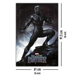 Modern Black Panther <b>Poster</b> Stance Durable Paper Design for Wall Use - Product Image 5