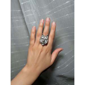 Handmade Navajo Sterling <b>Silver</b> <b>Ring</b> Boho Style Size 10.5 <b>Statement</b> Gemstone Inlay Everyday Wear - Product Image 4