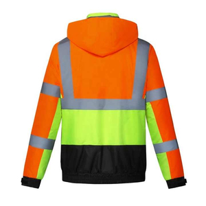 Veste de sécurité réfléchissante de haute qualité, poids lourd, haute visibilité, imperméable, respirante, en polyester, pour la construction, personnelle - Product Image 3