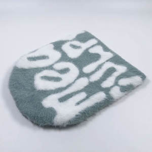 <b>Beanies</b> Manufacturer Custom Y2K Style Custom Your Own Logo Mohair Skull Hats Adult Knit Jacquard <b>Beanie</b> Hats With Satin <b>Lined</b> - Product Image 4