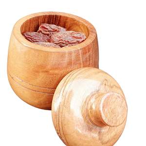 Tarro de almacenamiento de madera ecológico con tapa para el hogar, Hotel, restaurante, cocina, frutas secas, comida, propósito decorativo, nuevo producto - Product Image 2