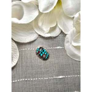 Broches tendance Zuni avec incrustations de pierres multicolores, en argent sterling et strass en cristal, motif végétal, en alliage de zinc plaqué, idéales pour un cadeau - Product Image 3