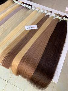 Extensions de cheveux crus vietnamiens Extension de cheveux humains crus en vrac avec des cheveux vierges de style vague Grade 100 grammes toutes couleurs - Product Image 2