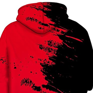 100% coton hommes surdimensionné Hip Hop pull à capuche 3D imprimé à manches longues élégant sublimé vêtements avec technique de teinture - Product Image 6