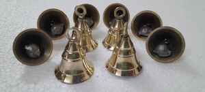 Mini cloches en laiton sur mesure de 1.5 pouces pour la décoration intérieure et les temples Impression offset Gravure Mini cloches en laiton - Product Image 2