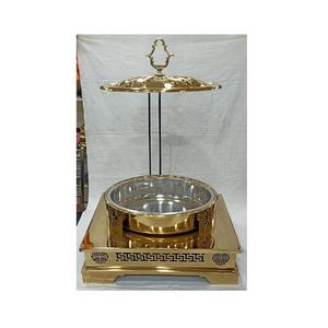 Nouvelle conception, plat à chafing en cuivre métallique de haute qualité pour la maison, l'hôtel, le restaurant, avec logo personnalisé et options de taille - Product Image 5