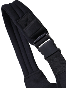 Fascia Porta Bebè Traspirante Nera OEM in Cotone e Lino per Marchi di Prodotti per Neonati - Product Image 3