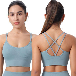 Soutien-gorge de sport torsadé pour femmes de haute qualité Soutien-gorge athlétique respirant à séchage rapide personnalisable à la mode pour femmes - Product Image 2