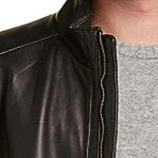 Nueva llegada personalizada a prueba de viento Casual negro montar motorista motocicleta hombres chaquetas de cuero elegante moda chaquetas de cuero genuino - Product Image 4