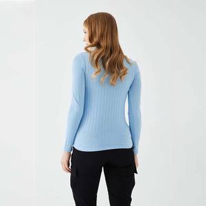 Sudadera de manga larga ajustada para mujer personalizada Otoño Tallas grandes Algodón de invierno con técnicas bordadas Precio - Product Image 4