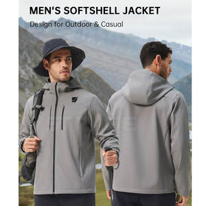 Veste Softshell d'hiver respirante pour homme avec logo en toile sur le devant, design personnalisable - Écologique et coupe-vent - Product Image 6