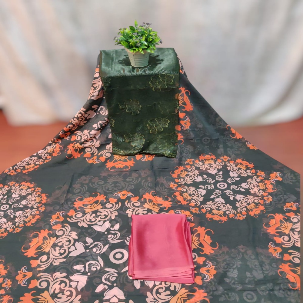 Somalian Glamour Eco-Friendly Jacquard Woven Slub Dirac Twill Printed Cotton Voile Fabric Women's Girls' Wedding Dress
