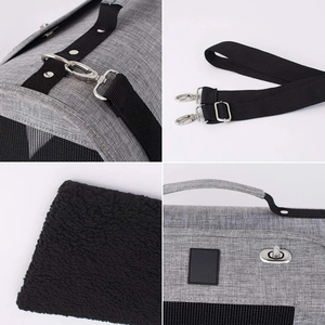 Breathable & Foldable Carrier Custom Design Backpack Pet Lightweight Carrying Travel Bag for Small Dog & Cat - Product Image 5