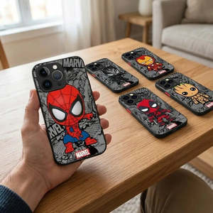 เคสมาร์เวล สไปเดอร์แมนสำหรับไอโฟน 14 พลัส 13 โปรแม็กซ์รุ่นอื่นๆเคสป้องกันน่ารักที่ให้การปกป้องโทรศัพท์ - Product Image 2