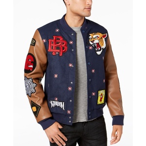 LOW MOQ Varisty Jackets Cuerpo de lana con mangas de cuero-Totalmente hecho a medida-Cualquier color Cualquier diseño - Product Image 1